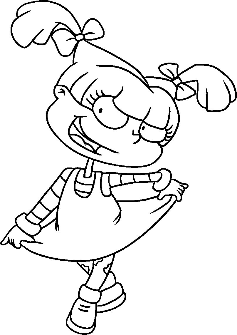 Angelica Rugrats Coloring Pages