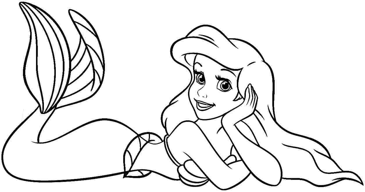 Ariel Coloring Pages Of Princesses