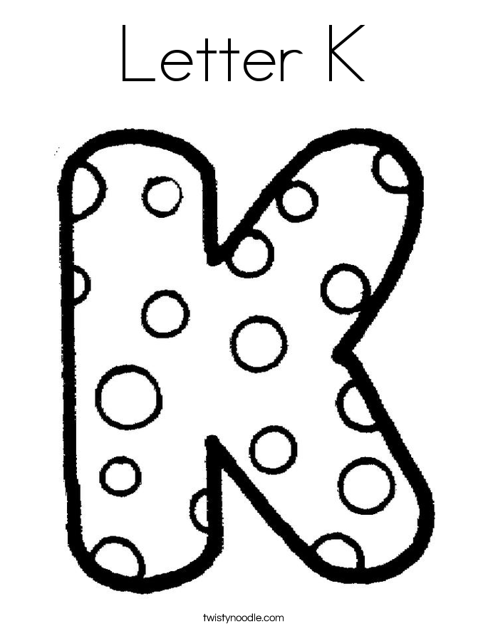 Alphabet K Letter K Coloring Pages For Adults
