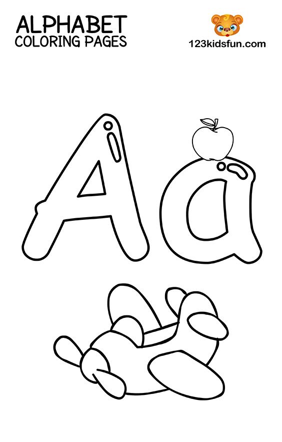 Alphabet Colouring Pages For Kids