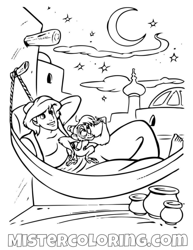 Aladdin 2019 Coloring Pages