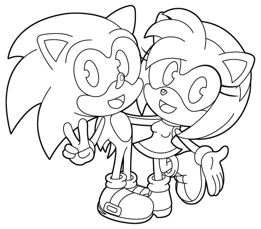 Amy Sonic Boom Sonic Coloring Pages