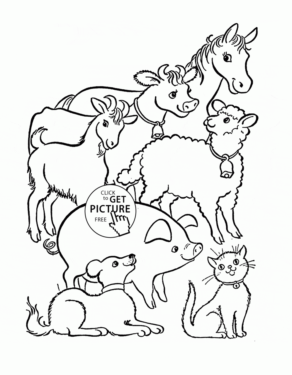 Animal Coloring Pages For Toddlers Printable