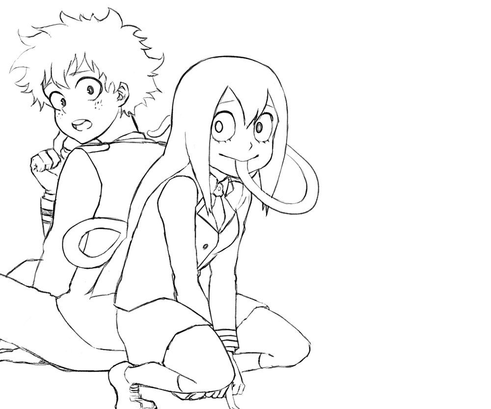 Anime Colouring Pages My Hero Academia
