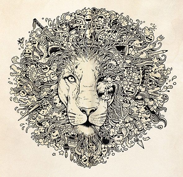 Advanced Lion Coloring Pages For Adults