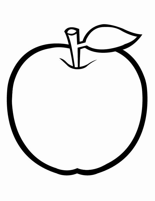 Apple Coloring Picture