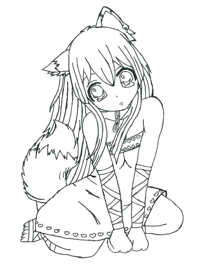 Anime Easy Coloring Pages People