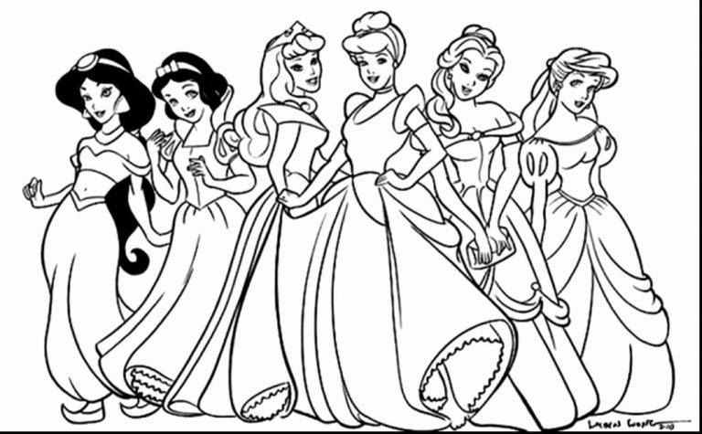 All Disney Princess Coloring Pages Printable