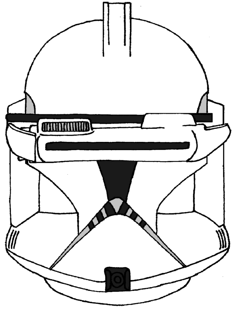 Arc Trooper Clone Trooper Helmet Coloring Pages