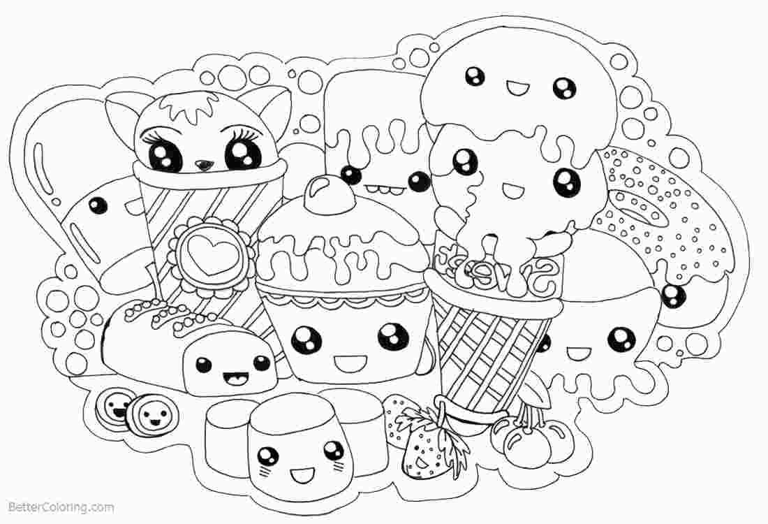Adorable Cute Narwhal Coloring Pages