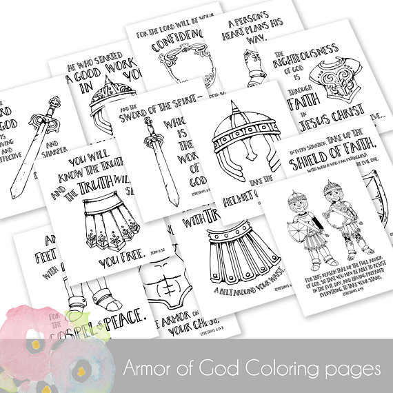 Armor Of God Coloring Pages Pdf