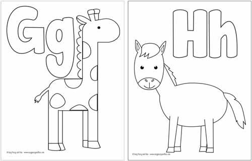 Alphabet Printable Coloring Pages For Toddlers
