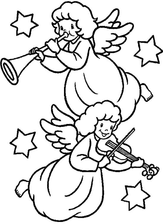 Angel Coloring Pages For Preschool