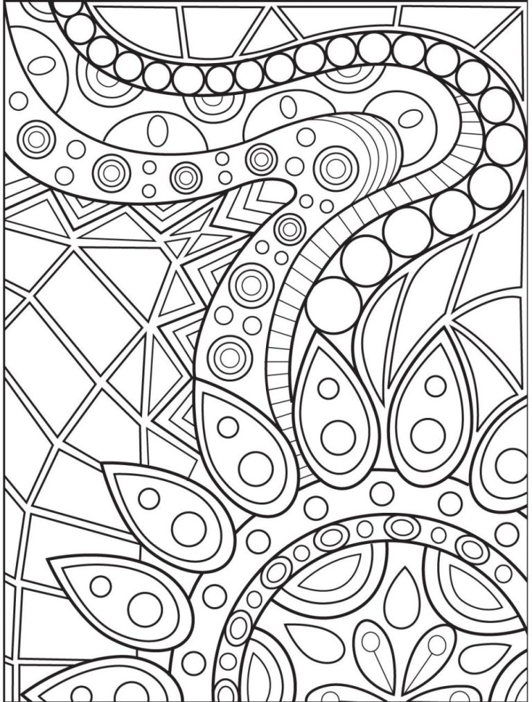 Abstract Free Online Coloring Pages For Adults