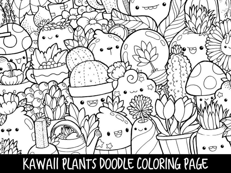 Adorable Kawaii Coloring Pages Food