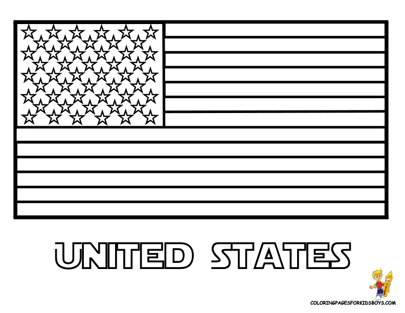 American Flag Coloring Pages Printable