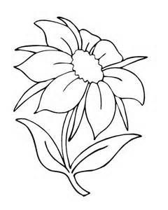 A Coloring Page Of A Flower