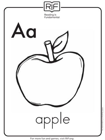 Abc Coloring Pages For Kindergarten