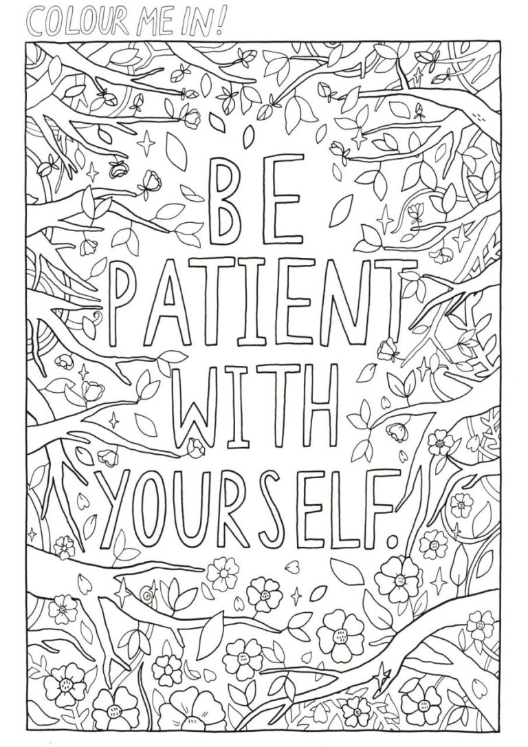 Anxiety Free Printable Printable Coloring Pages For Adults