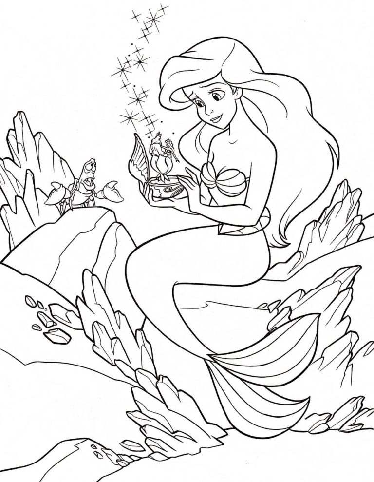 Ariel Coloring Pages Hd