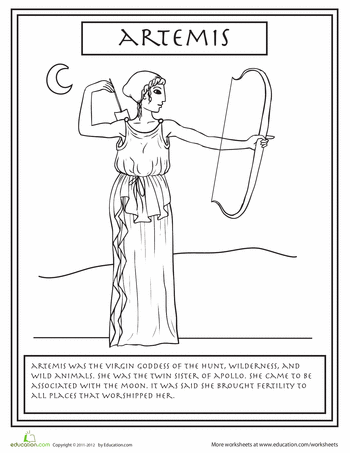 Apollo Greek God Coloring Pages