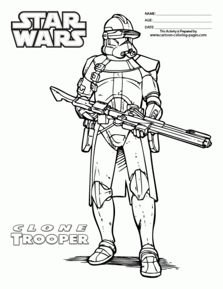 Arc Trooper Clone Trooper Coloring Pages