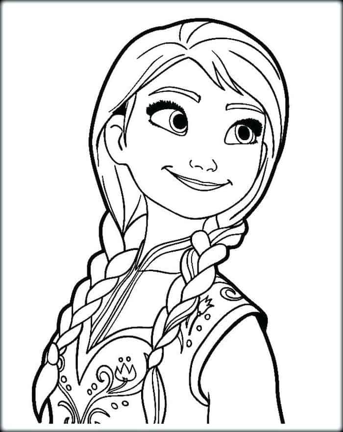 Anna Coloring Pages Free