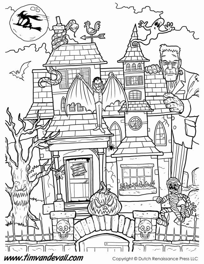 Addams Family Coloring Pages Free