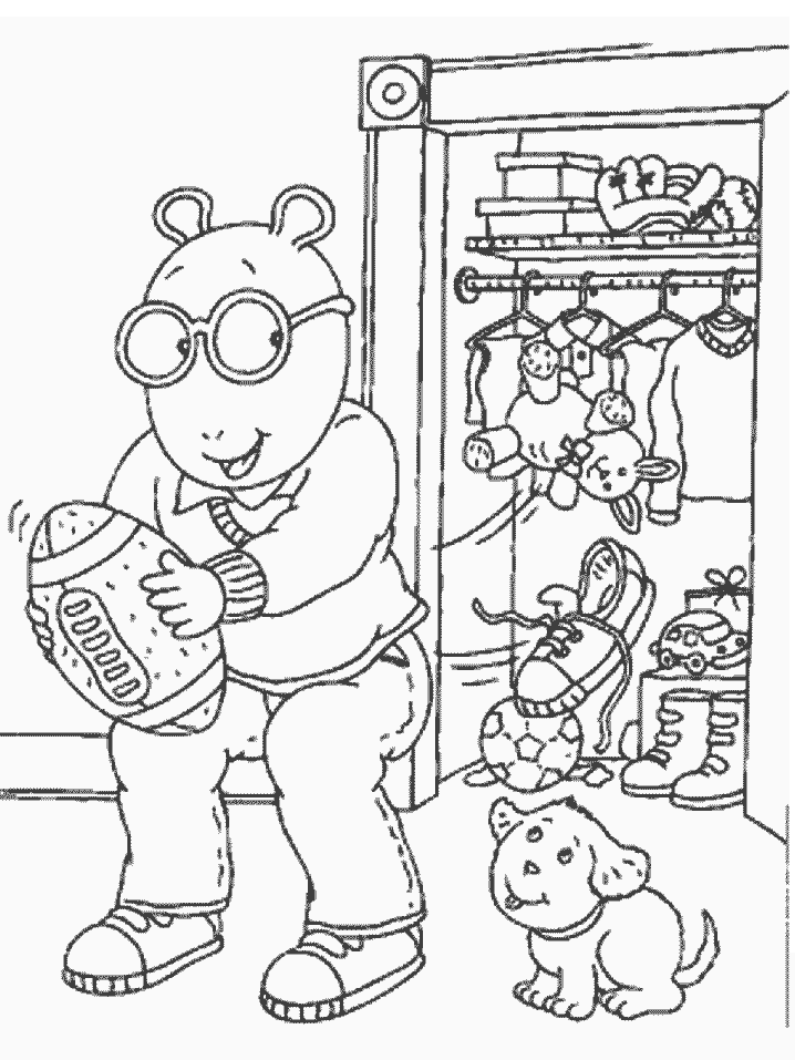 Arthur Cartoon Arthur Coloring Pages