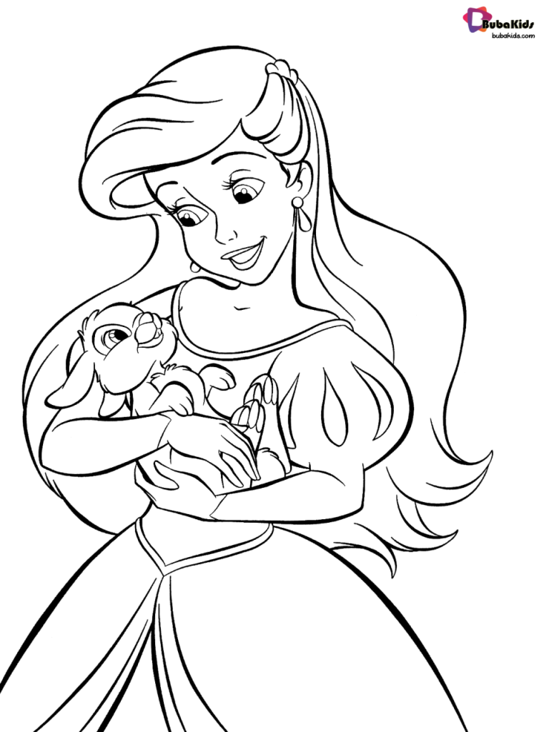 Ariel Disney Princesses Coloring Pages