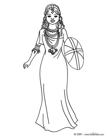African Queen Coloring Pages