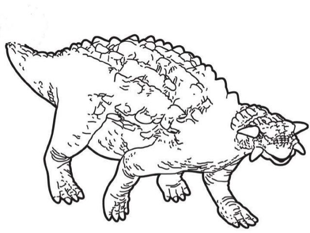 Ankylosaurus Dinosaur Coloring Pages