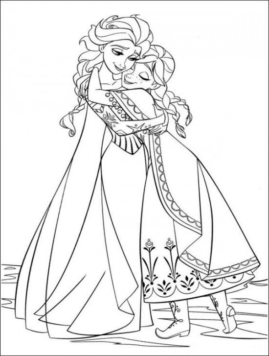 Anna Printable Frozen Coloring Pages