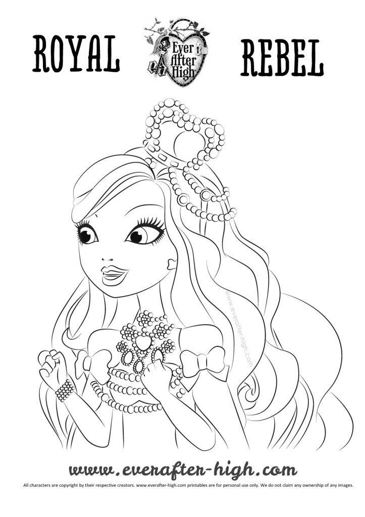 Apple White Legacy Day Ever After High Coloring Pages