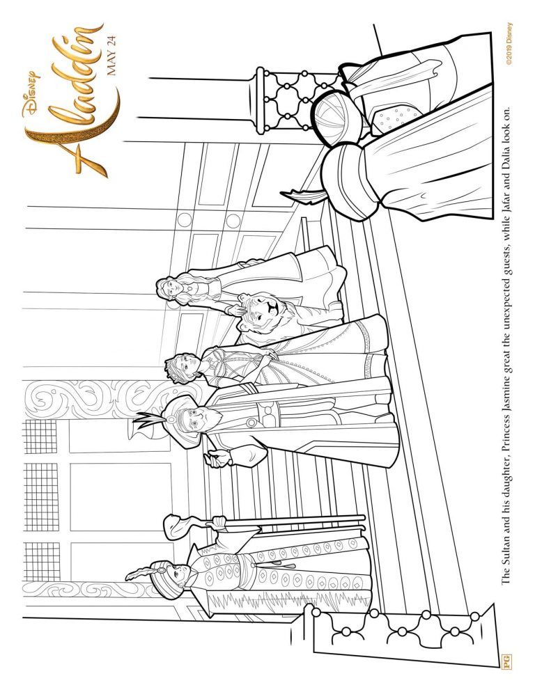Aladdin Coloring Pages 2019
