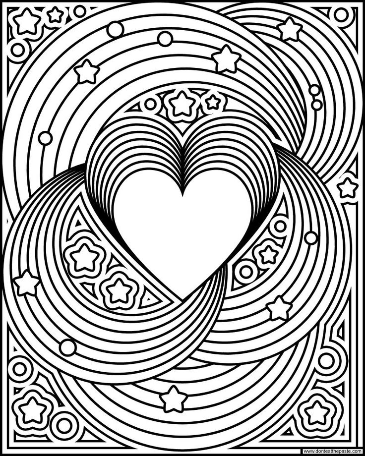 A Coloring Page Of A Rainbow