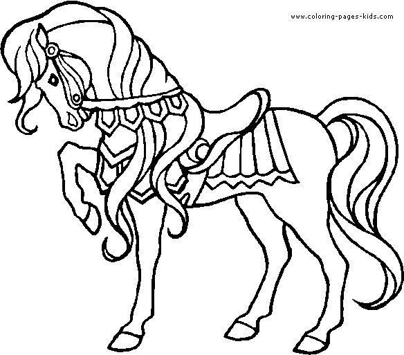 A Coloring Page Of A Horse