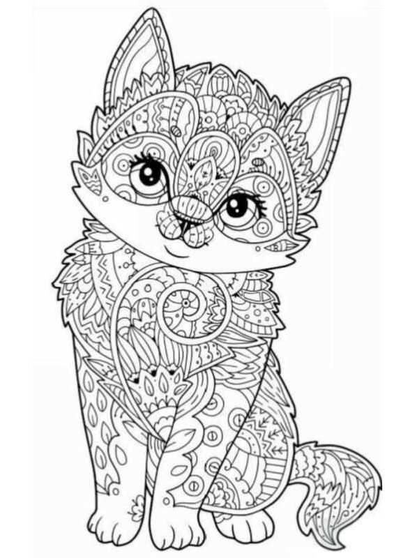 Animal Cute Coloring Pages Easy