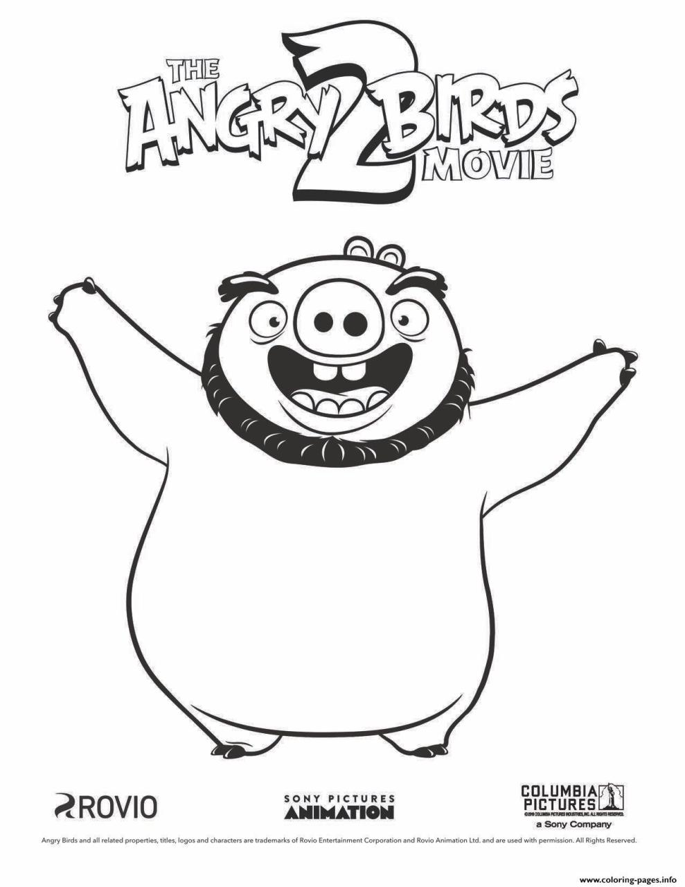 Angry Birds Coloring Pages Red