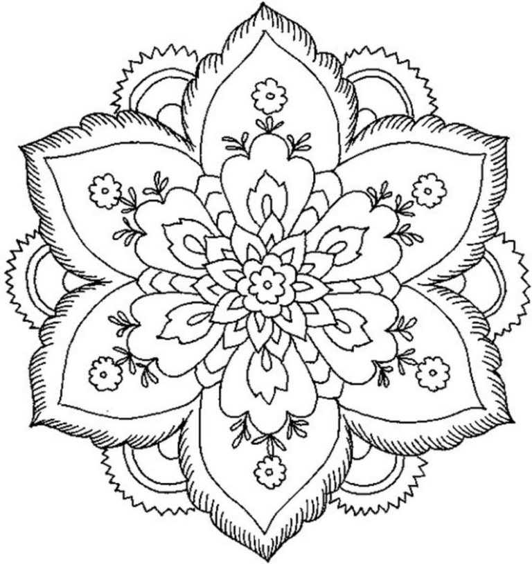 Abstract Coloring Pages For Adults Easy