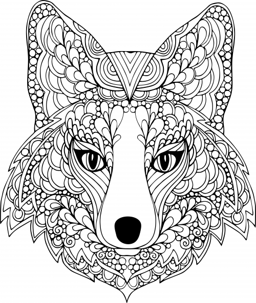 Animal Hard Coloring Pages For Adults