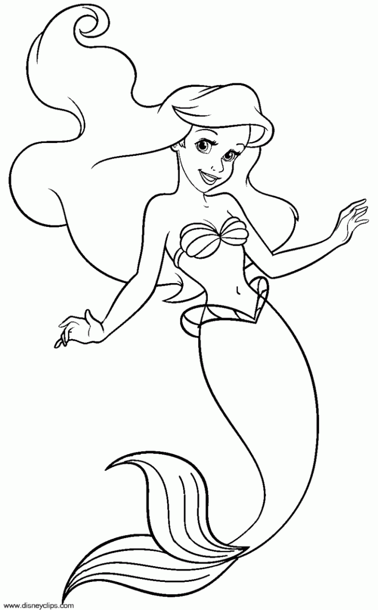 Ariel The Little Mermaid Pictures To Color