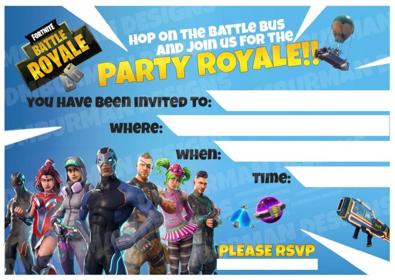 11th Birthday Printable Fortnite Pictures