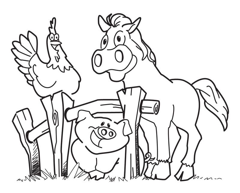 Animal Coloring Pages For Kids Boys