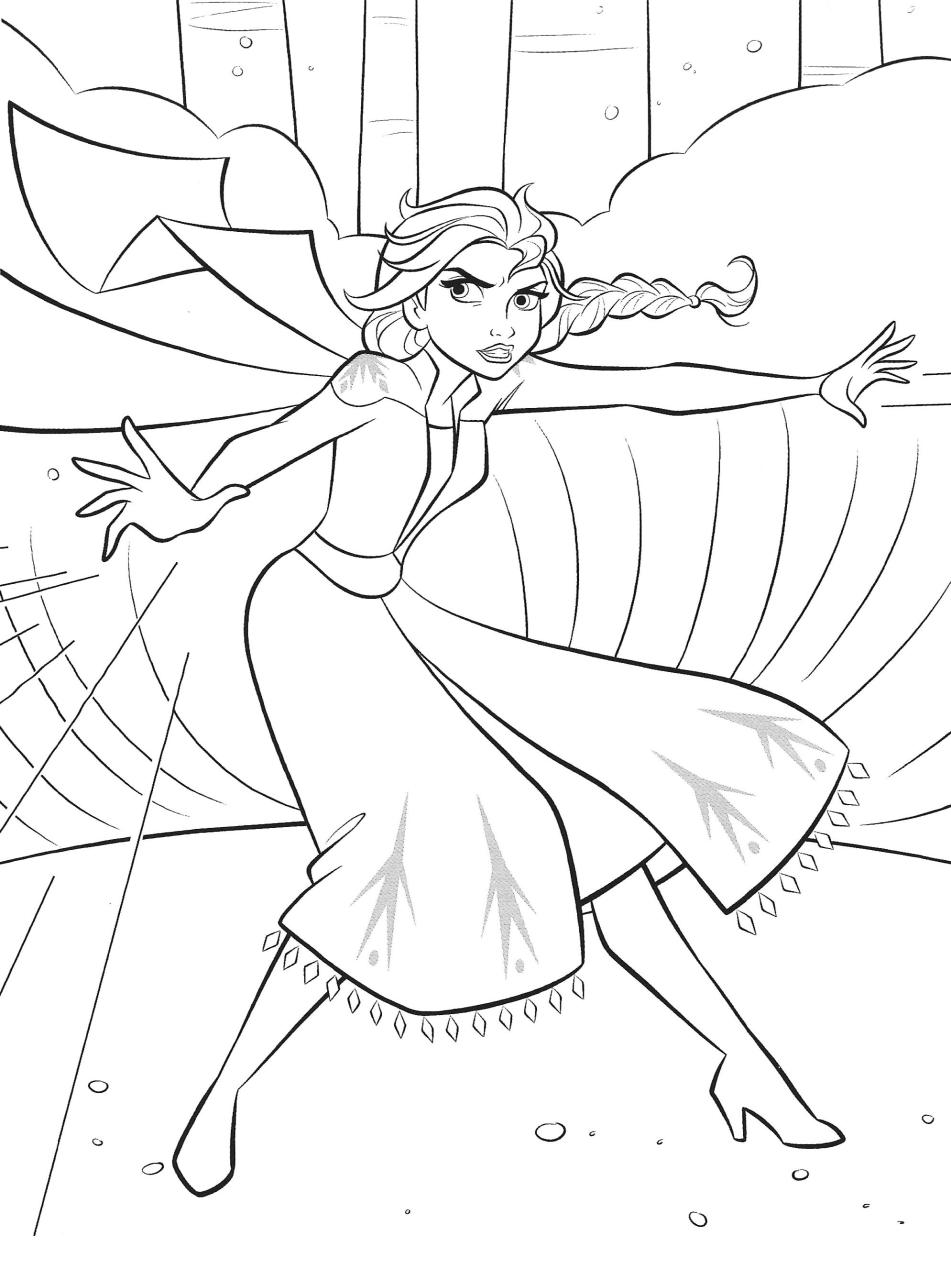Anna And Elsa Frozen 2 Coloring Pages