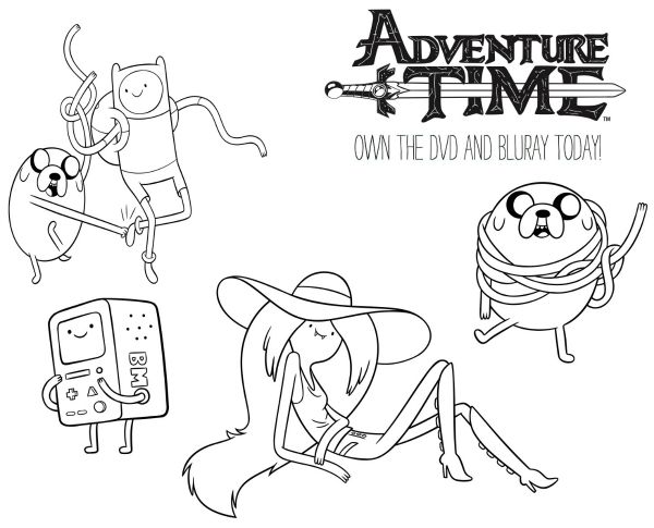 Adventure Time Coloring Pages Printable