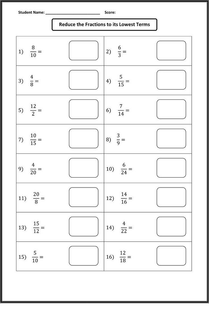 Changing Fractions To Decimals Worksheet 4th Grade