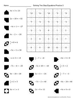 Solving Equations Practice Worksheet Answers