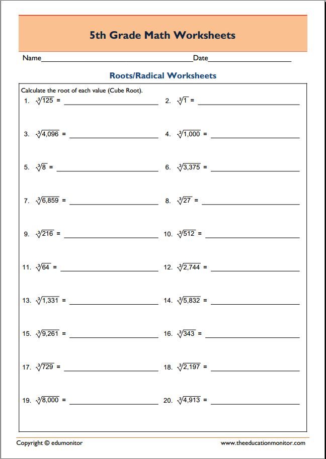 6th Grade Math Practice Worksheets Pdf