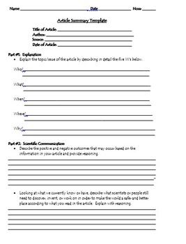 Current Events Worksheet Answers Key